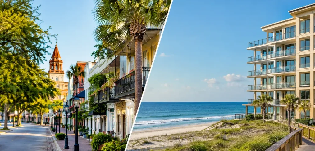 Uptown Rentals Versus Beach Condos in St. Augustine